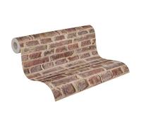 A.S. Création Papier peint Authentic walls beige brun rouge 10,05 m x 0,53 m 302191