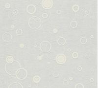 A.S. Création papier peint avec cercles Meistervlies papier peint à pois papier peint intissé à peindre blanc 10,05 m x 0,53 m