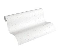 A.S. Création Papier Peint Avec Des Points Little Stars Papier peint intissé 10.05 m x 0.53 m Blanc Rosé Bleu Fabriqué en Allemagne par Livingwalls 358551 35855-1