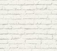 A.S. Création Papier Peint Brique Elements Papier peint intissé 10,05 m x 0,53 m Gris Blanc Fabriqué en Allemagne 343992 Multicolore