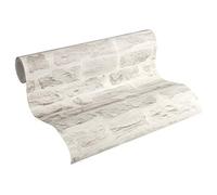 A.S. Création Papier Peint Brique Elements Papier peint intissé 10.05 m x 0.53 m Gris Fabriqué en Allemagne 355804 35580-4