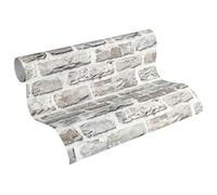 A.S. Création Papier Peint Brique Elements Papier peint intissé 10.05 m x 0.53 m Gris Multicolore Fabriqué en Allemagne 361403 36140-3