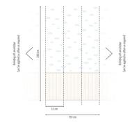 A.S. Création Papier peint chambre d'enfant - papier peint intissé de haute qualité avec nuages en crème, gris, blanc, bleu 398162 - papier peint design moderne Panneau acoustique 2,80m x 1,59m