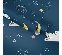 A.S. Creation 381411 Papier peint intissé Effet 3D 0.53 m x 10.05 Bleu