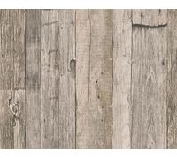 A.S. Création papier peint Dekora Natur 6, blanc crème, gris-brun, fauve, 10,05 m x 0,53 m, 959312, 95931-2