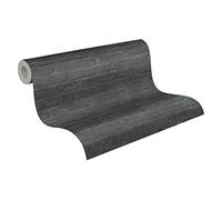 A.S. Création Papier Peint Effet Brique Industrial Papier peint intissé 10.05 m x 0.53 m Gris Noir Anthracite Fabriqué en Allemagne 377475 37747-5