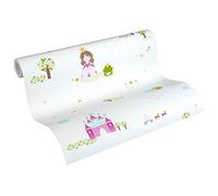 Papier Peint Enfant Little Stars Papier peint intissé 10.05 m x 0.53 m Blanc Rosé Rose Fabriqué en Allemagne par Livingwalls 358522 35852-2