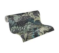 Livingwalls Papier Peint Fleuri Metropolitan Stories 2 A.S. Création Nala - Cape Town Papier peint intissé 10.05 m x 0.53 m Vert Noir Fabriqué en Allemagne 378603 37860-3 Bleu Foncé