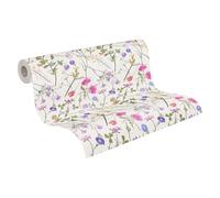 A.S. Création Papier peint floral blanc multicolore - Livingwalls House of Turnowsky 389011 - Papier peint intissé pour plantes - 10,05 m x 0,53 m fabriqué en Allemagne