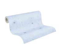 A.S. Création papier peint intissé à motif pour enfants en bleu, blanc - papier peint univers 10,05 x 0,53 m Made in Germany - 771312