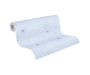 A.S. Création papier peint intissé à motif pour enfants en bleu, blanc - papier peint univers 10,05 x 0,53 m - 771312
