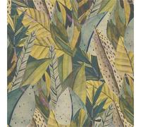 Livingwalls Anna D'Andrea papier peint intissé Floral 10,05 m x 0,53 m - jaune, vert, bleu, violet - papier peint jungle - 782201