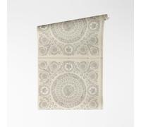 A.S. Création papier peint intissé avec logo Versace en blanc, gris, métallisé - papier peint baroque luxueux avec effet métallique 10,05 m x 0,70 m - 791342