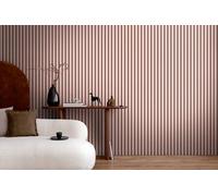 A.S. Création papier peint intissé avec motif lambris 0,53 x 10,05 m - rose noir - papier peint effet bois Made in Germany - 786281