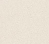 A.S. Création Papier peint intissé avec structure en chevrons en blanc, crème - papier peint ethnique uni 10,05 m x 0,53 m - 790922