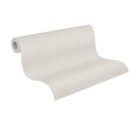 A.S. Création papier peint intissé avec structure textile en beige, marron, blanc - papier peint uni clair 10,05 m x 0,53 m - 304862