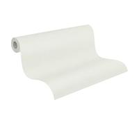 A.S. Création Papier peint intissé avec structure textile en blanc, vert - papier peint uni clair 10,05 m x 0,53 m - 790992