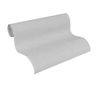 A.S. Création papier peint intissé avec structure textile en bleu, gris - papier peint uni clair 10,05 m x 0,53 m - 304866