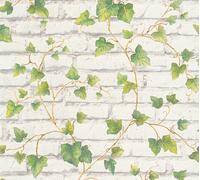 A.S. Création Brique Elements Papier Peint intissé 10.05 m x 0.53 m Vert Blanc Brun Fabriqué en Allemagne 319421 31942-1, Braun, Grün, Weiß, 10,05 m (Länge) x 0,53 m (Breite)