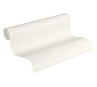 Livingwalls papier peint intissé uni en blanc - papier peint en relief 10,05 x 0,53 m Made in Germany - 224040