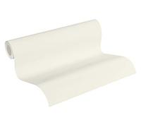 A.S. Création papier peint intissé Blooming papier peint uni 10,05 m x 0,53 m blanc 372684 37268-4