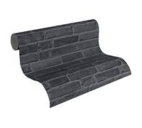 A.S. Création Papier peint intissé Cocktail 2 grisaille noir 10,05 m x 0,53 m 942833