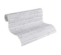 A.S. Création papier peint intissé Cocktail 2 papier peint aspect brique style loft industriel 10,05 m x 0,53 m gris Made in Germany 942832 94283-2