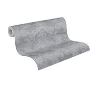 Livingwalls – Papier peint intissé Elegance 3 grisaille blanc 10,05 m x 0,53 m