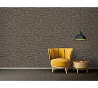 A.S. Création papier peint intissé Greenery papier peint palmier papier peint effet jungle 10,05 m x 0,53 m gris noir 370332 37033-2