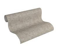 A.S. Création papier peint intissé Greenery papier peint uni 10,05 m x 0,53 m marron métallisé 322616 32261-6