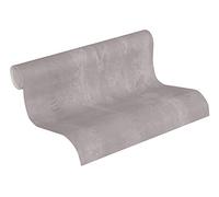 A.S. Création papier peint intissé Neue Bude 2.0 Edition 2 Tropical Concret papier peint uni 10,05 m x 0,53 m gris 374121 37412-1