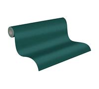 A.S. Création papier peint intissé New Elegance papier peint uni 10,05 m x 0,53 m vert 375555 37555-5