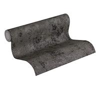 Livingwalls papier peint intissé New Walls Urban Grace papier peint uni 10,05 m x 0,53 m noir métallisé 374256 37425-6