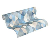 A.S. Création papier peint intissé Trendwall 10,05 m x 0,53 m beige bleu gris 367863 36786-3