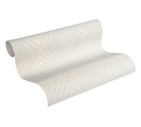 A.S. Création papier peint intissé Trendwall 10,05 m x 0,53 m crème gris 367854 36785-4