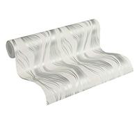 A.S. Création papier peint intissé Trendwall papier peint à rayure 10,05 m x 0,53 m violet blanc 371423 3714-23