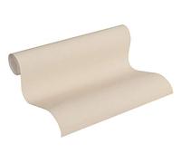 A.S. Création Papier peint intissé Trendwall uni effet pailleté beige crème métallisé 10,05x0,53 m