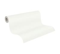 Livingwalls Papier peint intissé uni de qualité supérieure pour différentes pièces à vivre sur 10,05 m x 0,53 m 5,33 m² Fabriqué en Allemagne Blanc crème