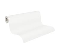 A.S. Création papier peint intissé uni en blanc - papier peint en relief 10,05 x 0,53 m Made in Germany - 367131