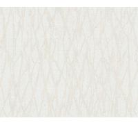 A.S. Création, Papier peint moderne avec imitation d'écorce d'arbre, décoré de paillettes dans les tons crème, 39563-1, 0.53 x 10 m