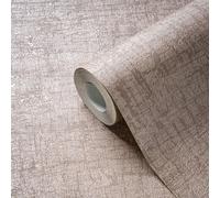 A.S. Création, Papier peint moderne avec une surface structurée décorée de tons bruns brillants, 39564-3, 0,53 x 10 m
