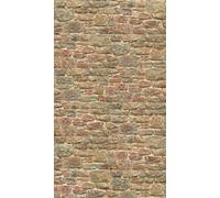 Livingwalls Papier peint mural en pierre Orange 2,80 m x 1,59 m