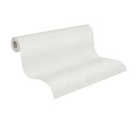A.S. Création Papier peint non tissé à peindre - 25 m x 1,06 m - Blanc - Fabriqué en Allemagne - 573414 5734-14