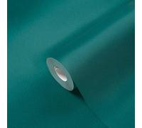 A.S. Création Papier peint non tissé bleu pétrole uni 383624 pour chambre à coucher, salon 10,05 x 0,53 m - Fabriqué en Allemagne