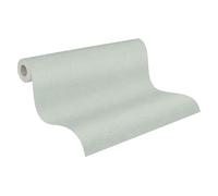 A.S. Création Papier peint non tissé Hygge 3 vert - Papier peint uni avec structure - Aspect textile - 10,05 m x 0,53 m - Fabriqué en Allemagne