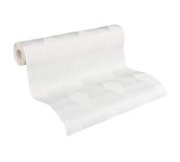 A.S. Création Papier peint non-tissé recouvrable - 10,05m x 0,53m - Blanc - Fabriqué en Allemagne - 956851 95685-1