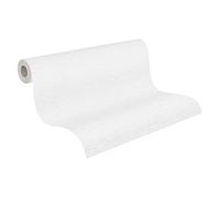Livingwalls Papier peint non tissé Uni 316011 Blanc 10,05 m x 0,53 m
