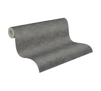 A.S. Création Papier peint non tissé uni 395663 - Noir - Papier peint mural de qualité supérieure pour différentes pièces - 10,05 m x 0,53 m - Fabriqué en Allemagne