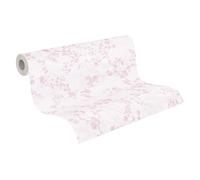 A.S. Création Papier peint pour chambre d'enfant Lilly & Luis - Papier peint intissé résistant à l'aspect de branches - 10,05 m x 0,53 m - Crème, rose - Fabriqué en Allemagne - 770791