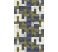 A.S. Création Papier peint pour chambre d'enfant Lilly & Luis - Papier peint photo résistant à l'aspect de briques - 1,59 m x 2,80 m - Beige, bleu, vert - Fabriqué en Allemagne - 770651